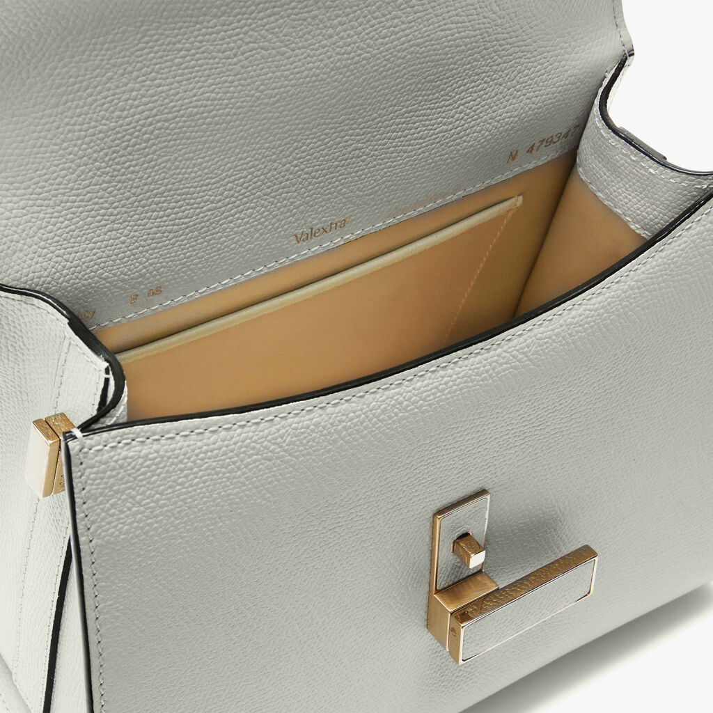 Iside Top handle mini bag - Off White - Vitello VS - Valextra - 3