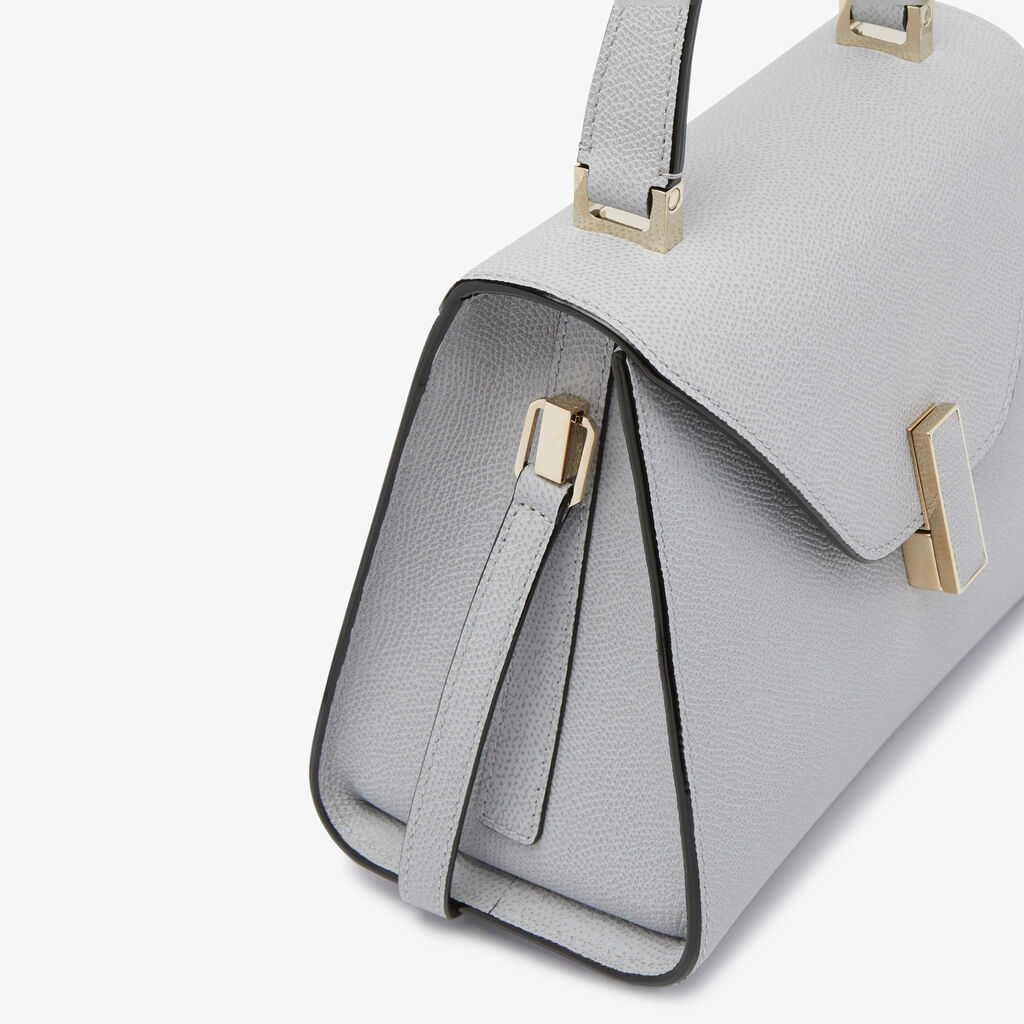 Borsa a Mano Iside Mini - Grigio Sasso - Vitello VS - Valextra - 6