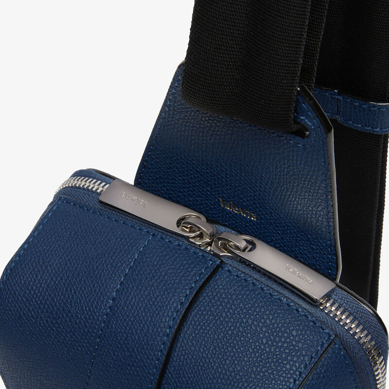 V-line One Shoulder Mini Backpack - Sapphire Blue - Millepunte calf leather - Valextra - 3