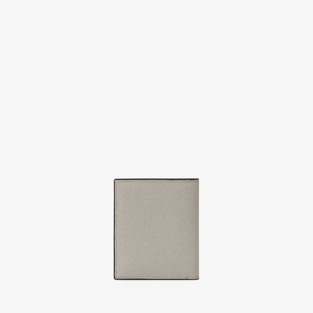 Compact Wallet 3 CC with Coin Purse - Ash Grey - Vitello VS - Valextra - 3