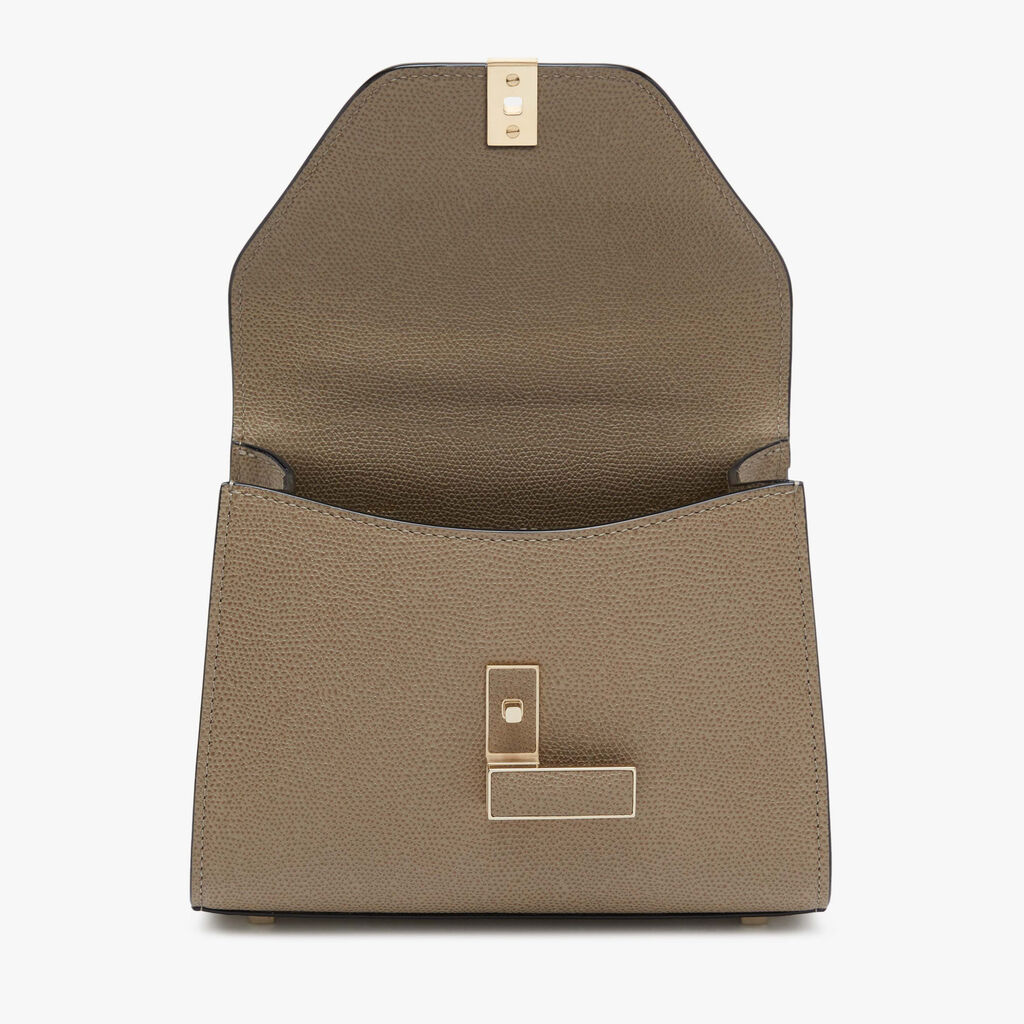 Iside crossbody micro bag - Oyster Brown - Vitello VS - Valextra - 7