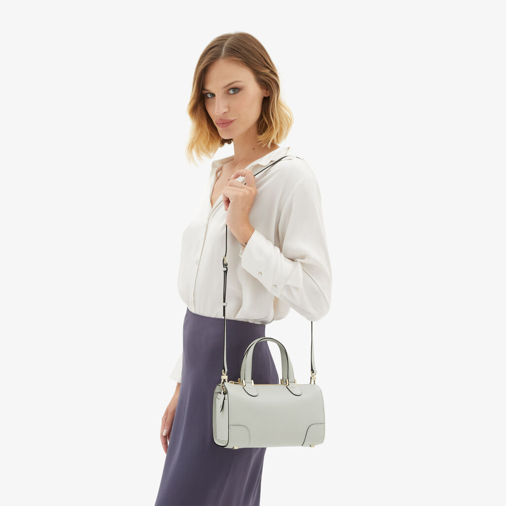 Borsa Bauletto Babila Mini - Bianco Ottico - Vitello VS - Valextra - 2