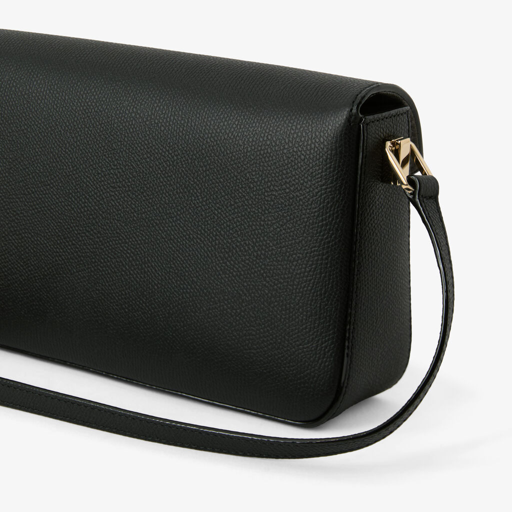 Iside Shoulder Bag - Black - 1/2 Vitello VS Eco - Valextra - 4