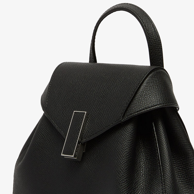 Iside Backpack Mini - Black - Millepunte Soft calf leather - Valextra - 5