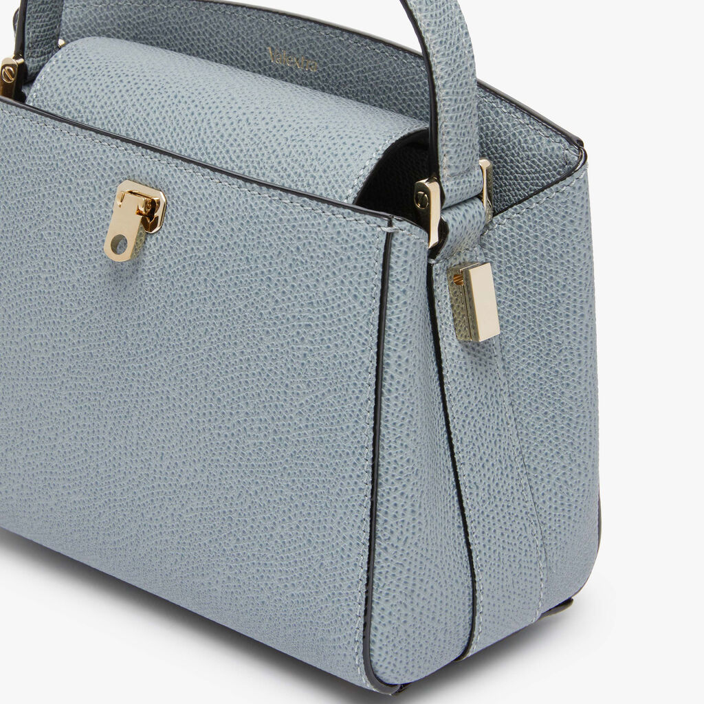 Brera crossbody micro bag - Niagara Blue - Vitello VS - Valextra - 3