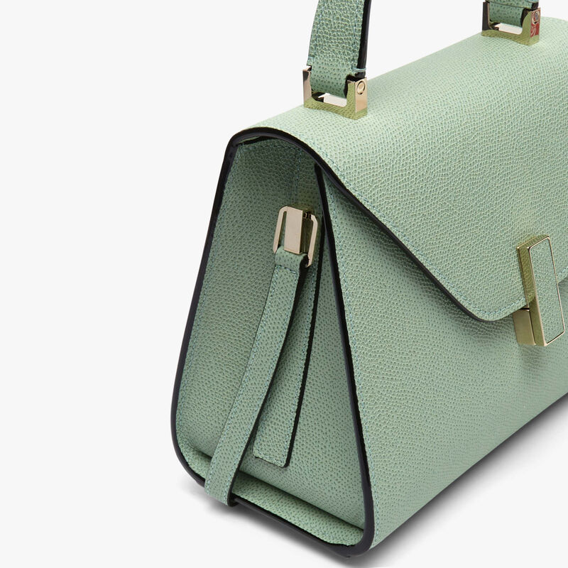 Iside Top handle mini bag - Aqua Green - Millepunte calf leather - Valextra - 5
