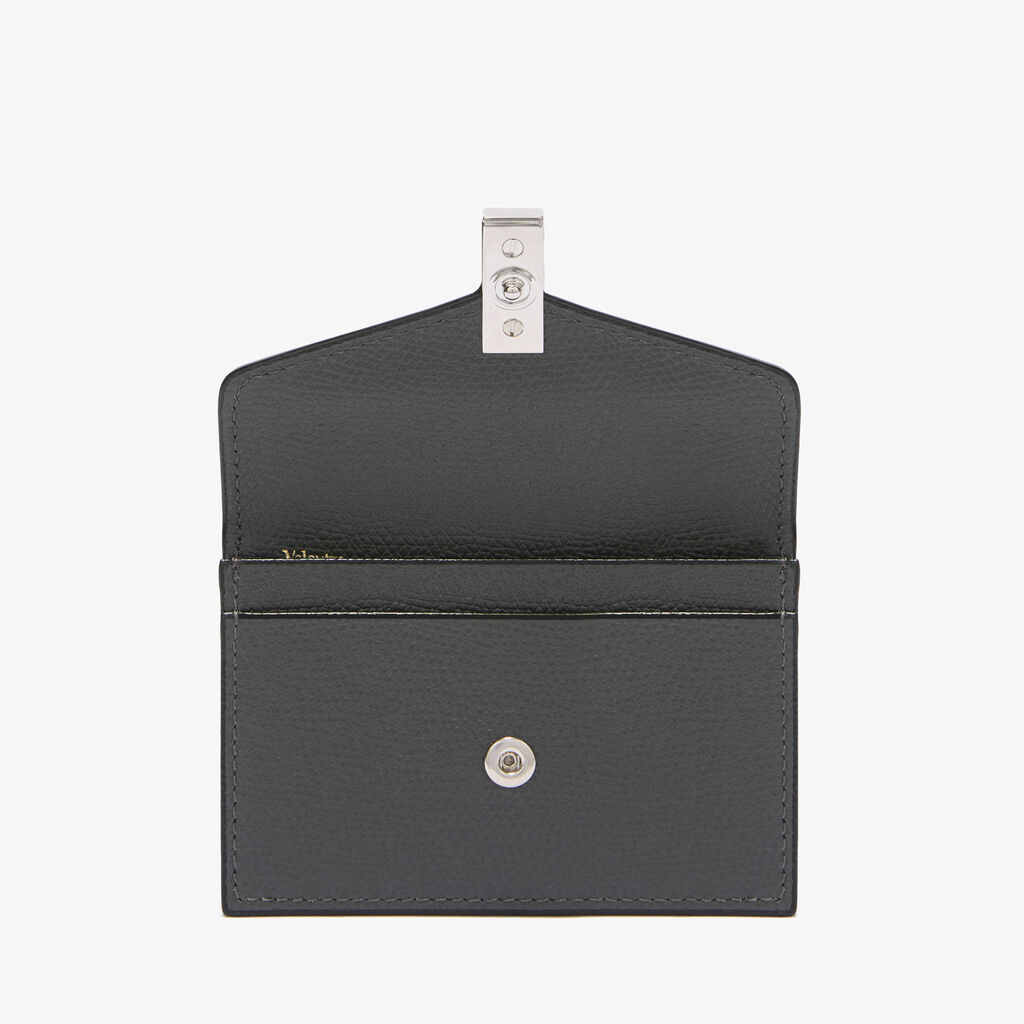 Iside Card Holder - Smokey Grey - Millepunte calf leather - Valextra - 4