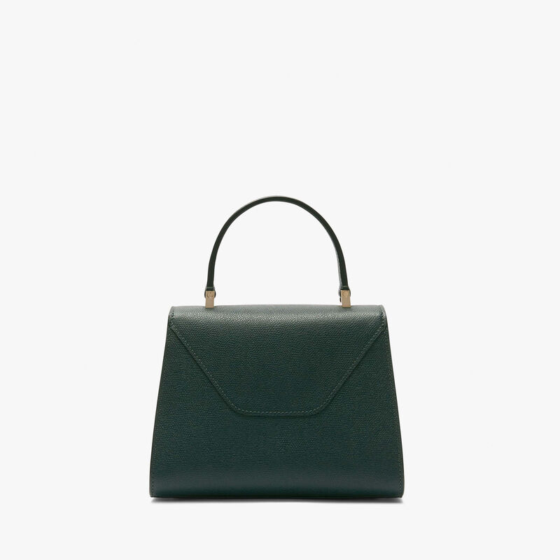 Iside Top handle mini bag - Valextra Green - Millepunte calf leather - Valextra - 6