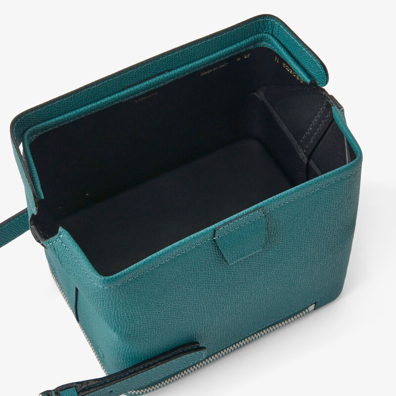 Tric Trac Bag - Bottle Green - Millepunte calf leather - Valextra - 3