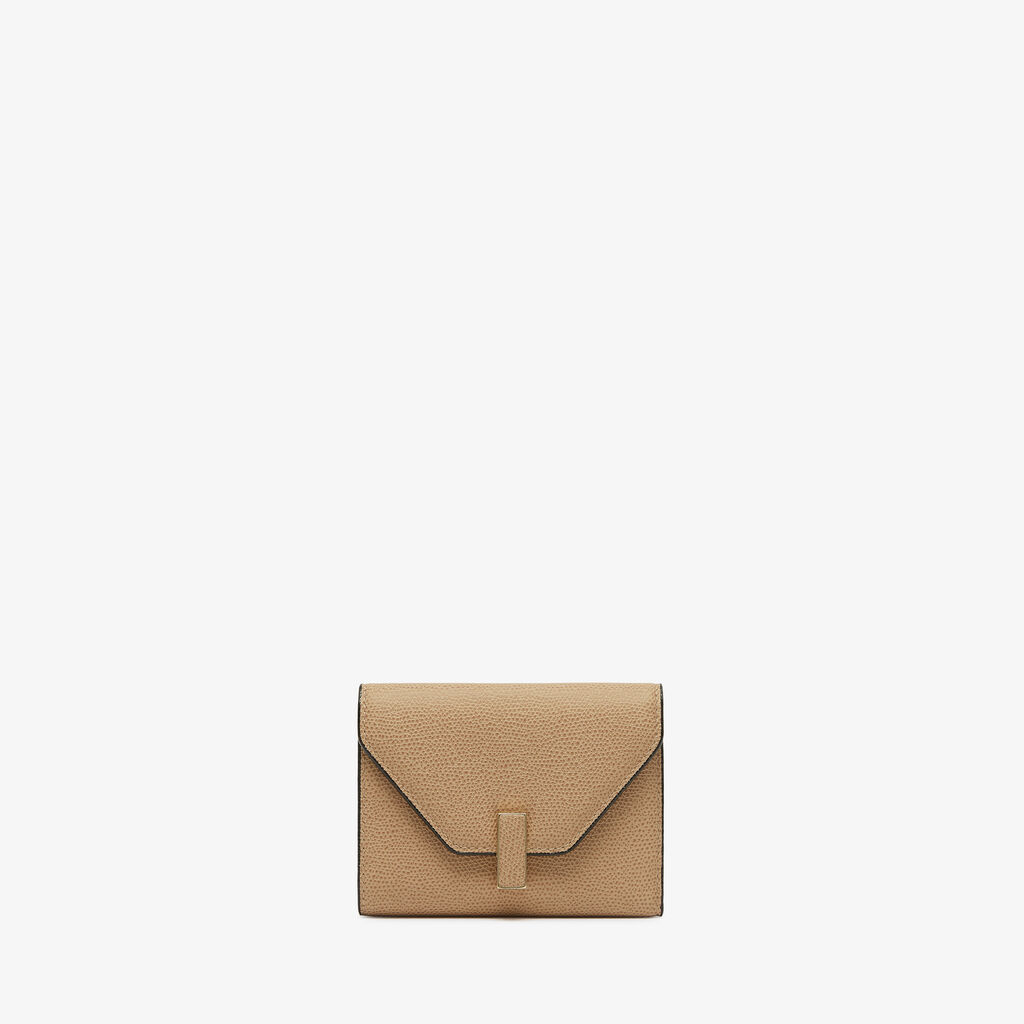 Iside Fold Wallet - Cashmere Beige - Vitello VS - Valextra - 1