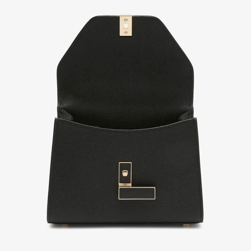 Iside crossbody micro bag - Black - Millepunte calf leather - Valextra - 7