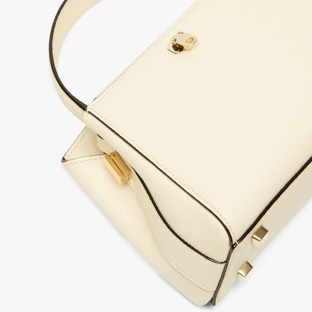 Brera crossbody micro bag - Pergamena White - Vitello VS - Valextra - 5