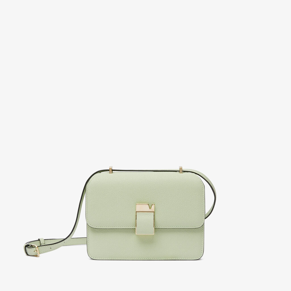 Nolo Crossbody Mini Bag - Mint Green - Vitello VS - Valextra - 1