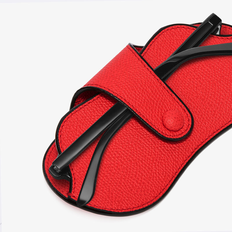 Glasses Case - Crimson Red - Millepunte calf leather - Valextra - 2