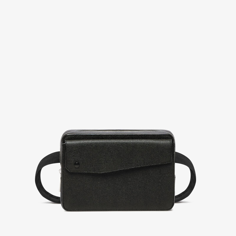 Pocket Bum Bag - Black - Millepunte calf leather - Valextra - 1