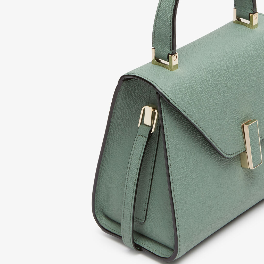 Iside Top Handle Mini Bag - Eucalyptus Green - Vitello VS - Valextra - 4