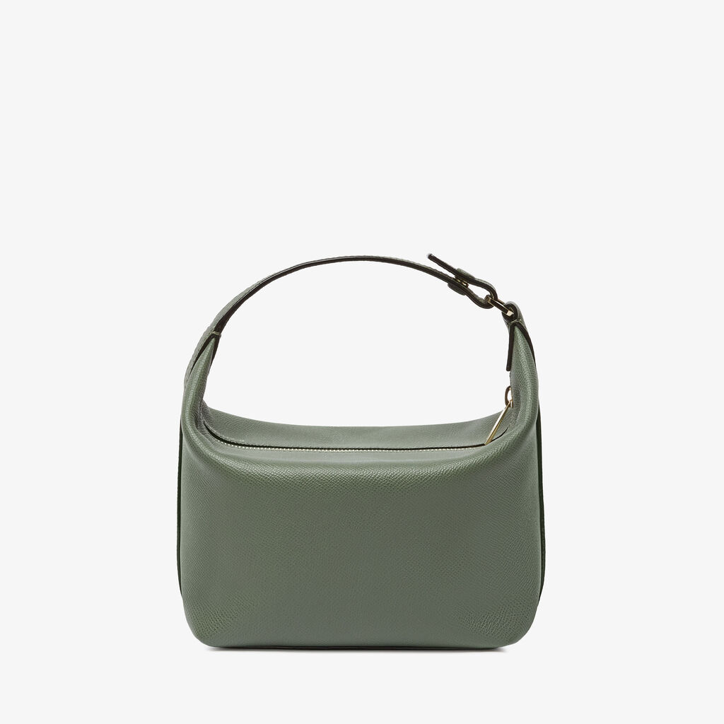 Mochi Top Handle Mini Bag - Musk Green - Vitello Millepunte Soft - Valextra - 5
