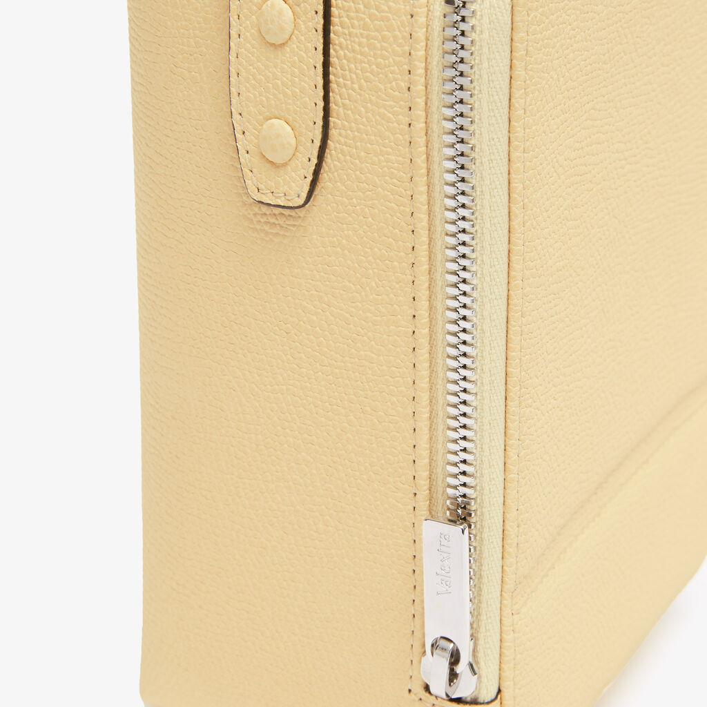 Tric Trac Bag - Cream Yellow - Vitello VS - Valextra - 6