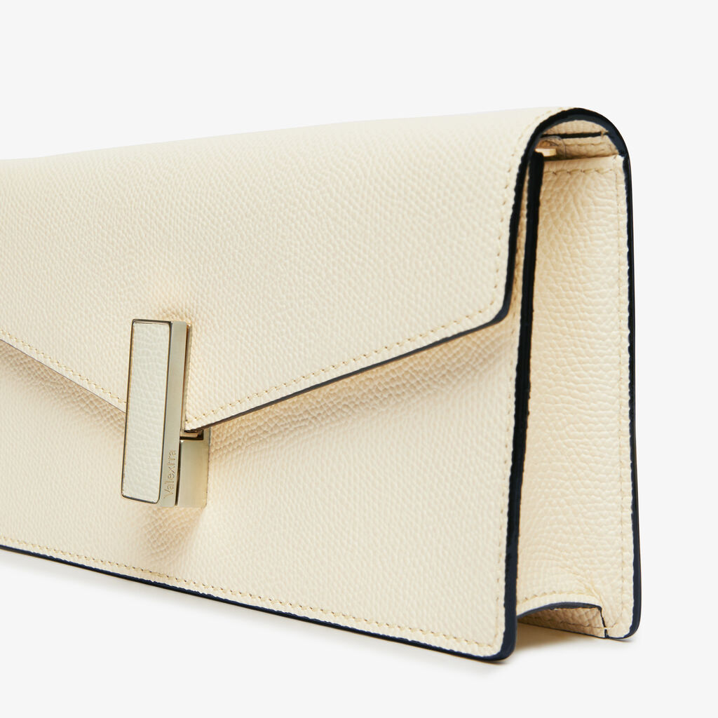 Iside clutch bag - Pergamena White - Vitello VS - Valextra - 3