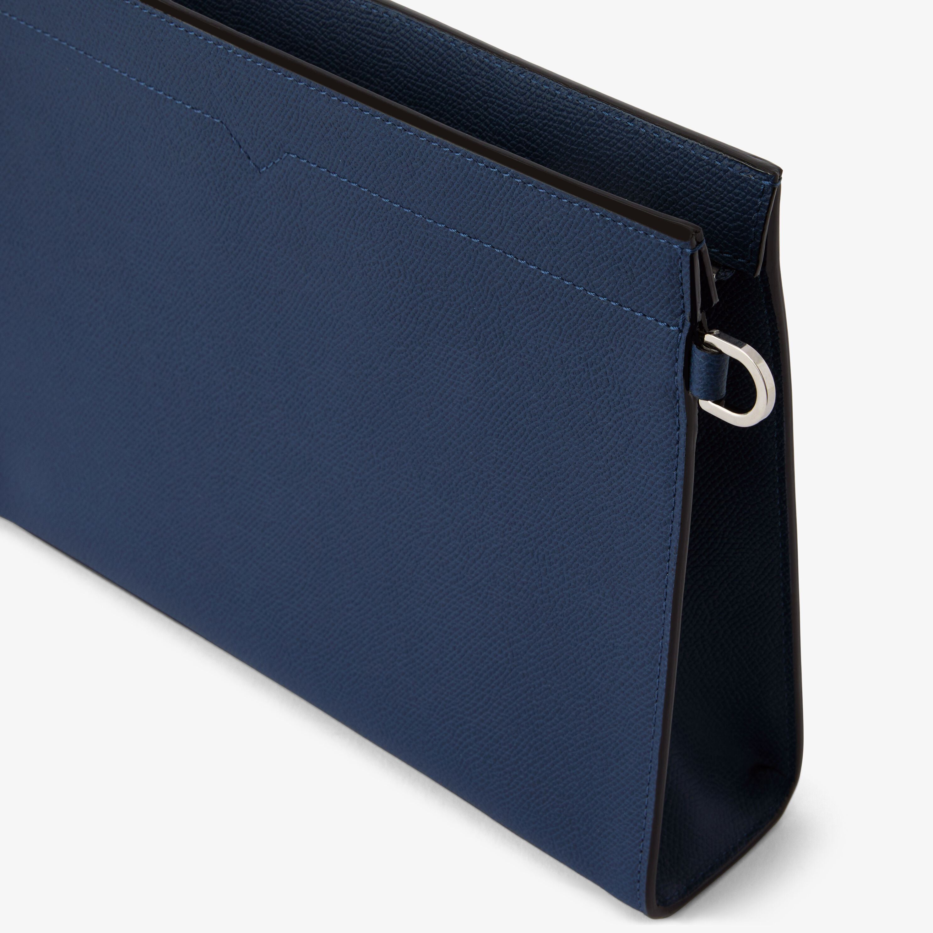 Men's Sapphire Blue Leather Document Holder | Valextra V-Line