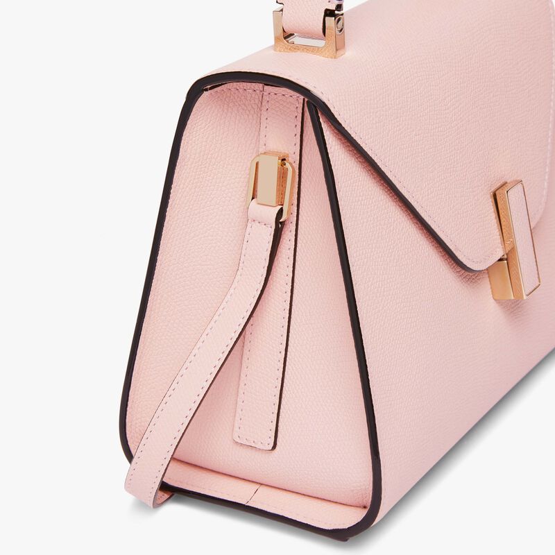 Iside Top handle mini bag - Peony Pink - Millepunte calf leather - Valextra - 5