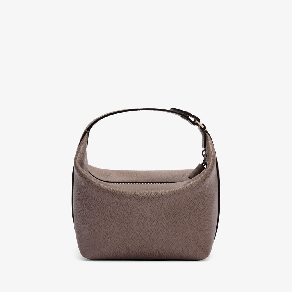 Mochi Top Handle Mini Bag - Sahara Brown - Millepunte Soft calf leather - Valextra - 6