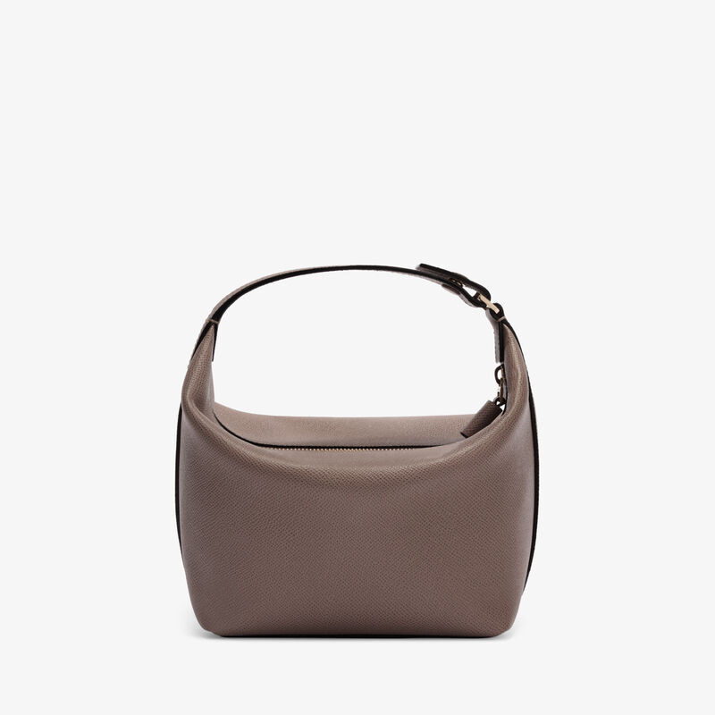 Mochi Top Handle Mini Bag - Sahara Brown - Millepunte Soft calf leather - Valextra - 6