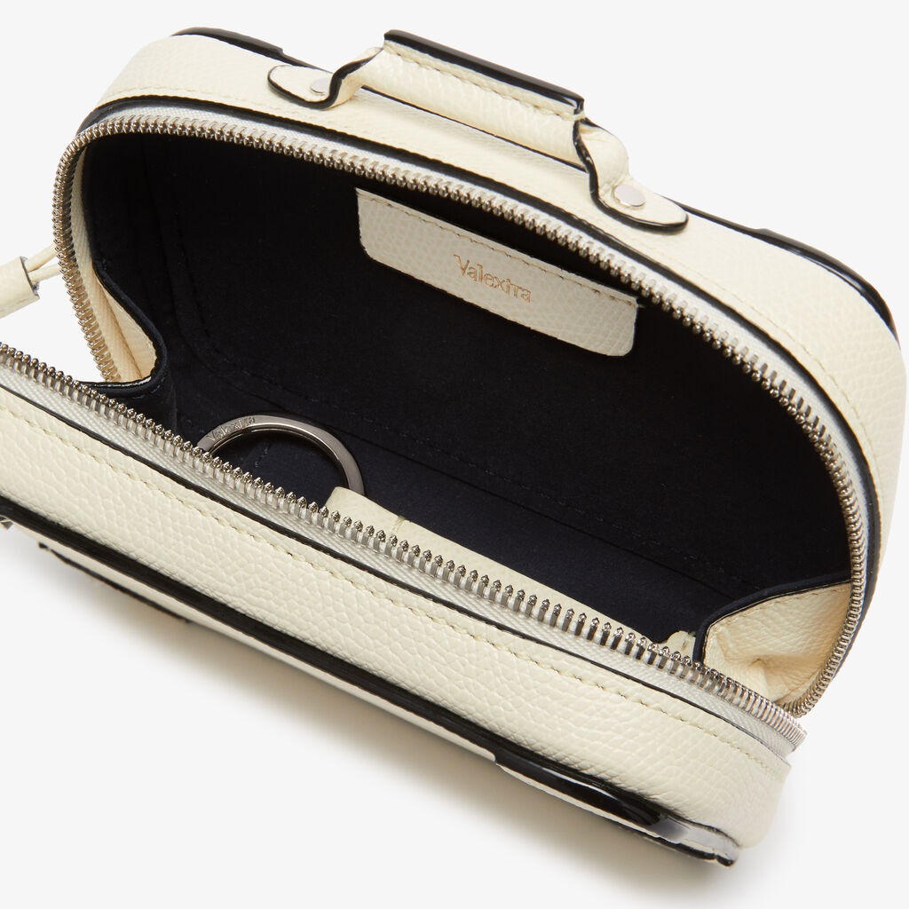 Costa Keychain - Pergamena White - Vitello VS - Valextra - 2