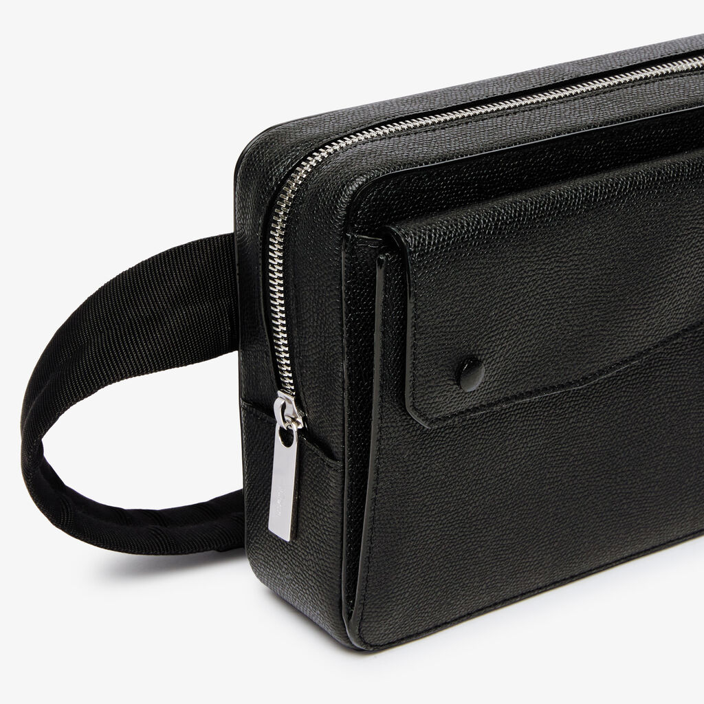 Pocket Bum Bag - Black - Vitello VS - Valextra - 3