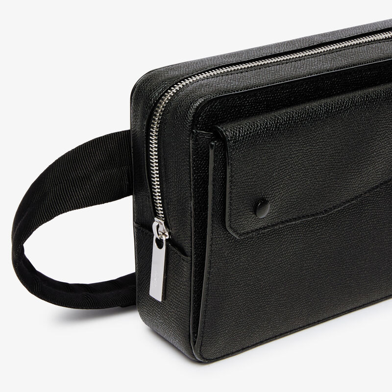 Pocket Bum Bag - Black - Millepunte calf leather - Valextra - 3