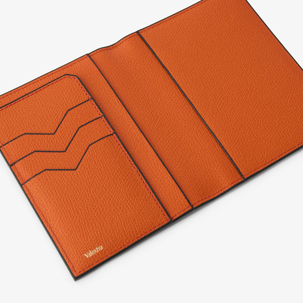 Passport Holder 3CC - Lobster Red - Vitello VS - Valextra - 2