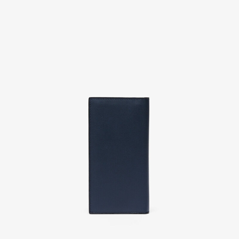 Vertical Wallet 12Cc - Dark Blue - Pavè calf leather - Valextra - 3