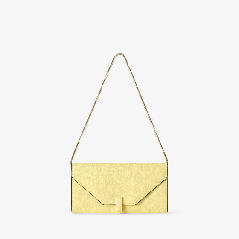 Iside Continental Purse with Chain -  - Millepunte calf leather - Valextra - 1