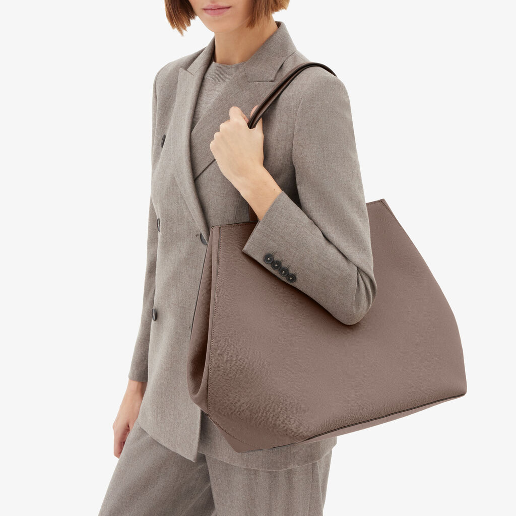 Vivi Shopping Large Bag -  - Millepunte Soft calf leather - Valextra - 3