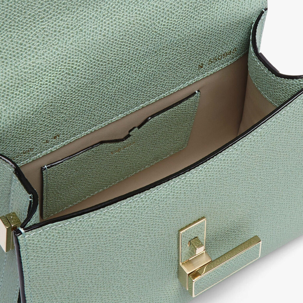 Iside crossbody micro bag - Aqua Green - Vitello VS - Valextra - 3