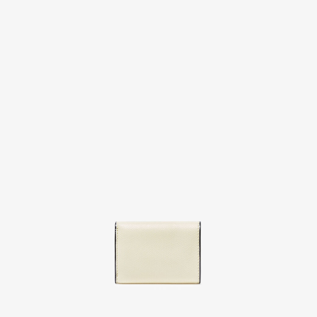 Small Wallet With Coin Holder - Pergamena White - Vitello VS - Valextra - 4