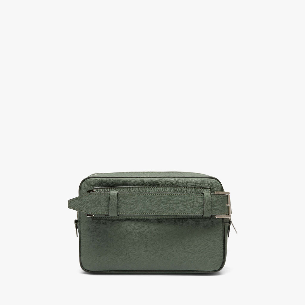 V-Line Bum Bag - Musk Green - Vitello VS - Valextra - 6