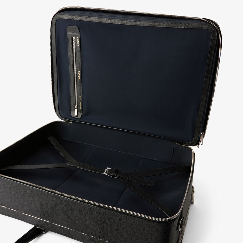 Avietta Travel Bag Two Chambers - Black - Millepunte calf leather - Valextra - 4