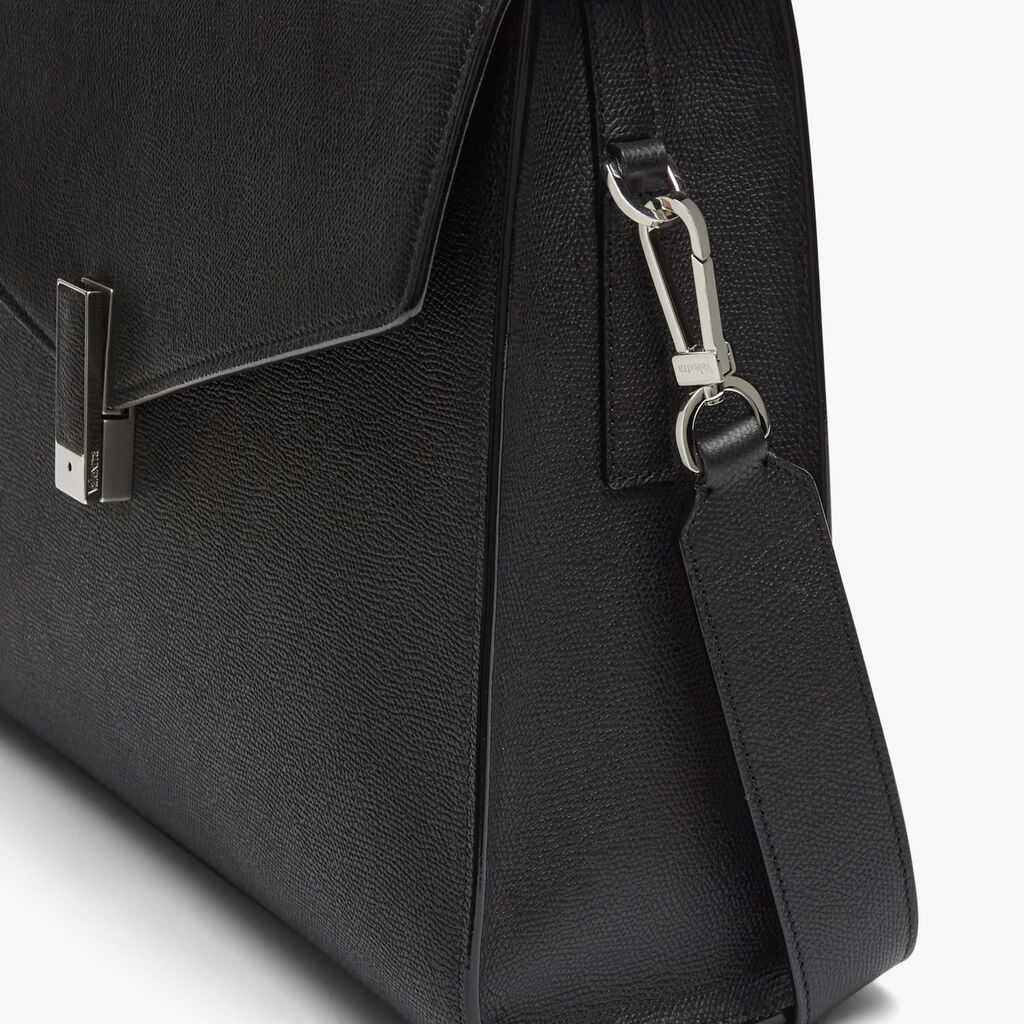 Iside Briefcase 24h - Black - Vitello VS - Valextra - 5