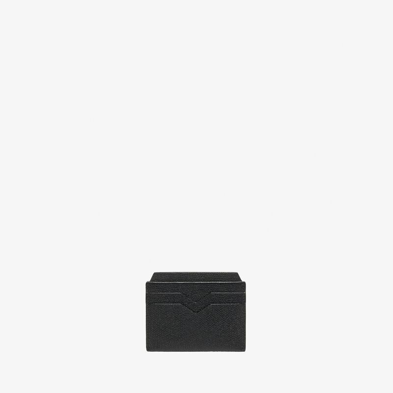 4CC Card Case - Black - Millepunte calf leather - Valextra - 4