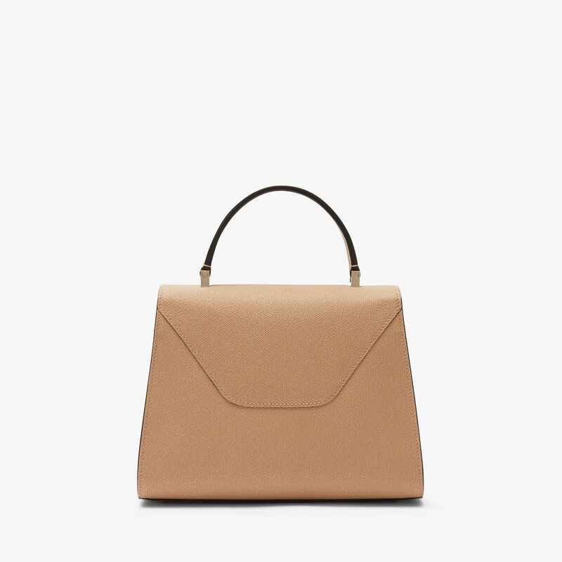 Iside Top handle medium bag - Cashmere Beige - Millepunte calf leather - Valextra - 6