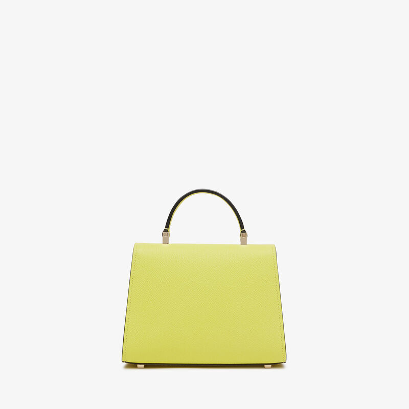Iside Crossbody Micro Bag - Citrine Yellow - Millepunte calf leather - Valextra - 6