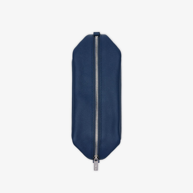 Origami Mini Pouch - Sapphire Blue - Millepunte Soft calf leather - Valextra - 2