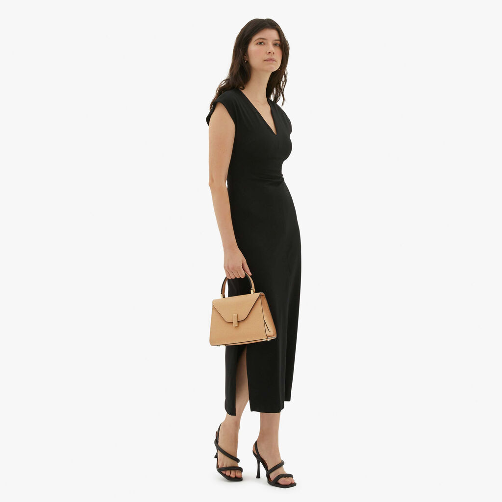 Iside Top handle mini bag - Cashmere Beige - Vitello VS - Valextra - 2