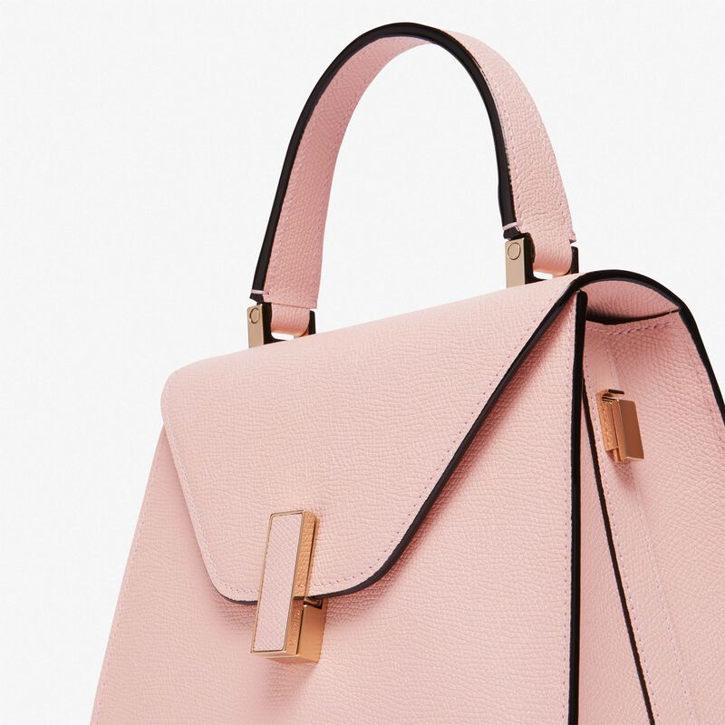 Iside Top handle mini bag - Peony Pink - Millepunte calf leather - Valextra - 4
