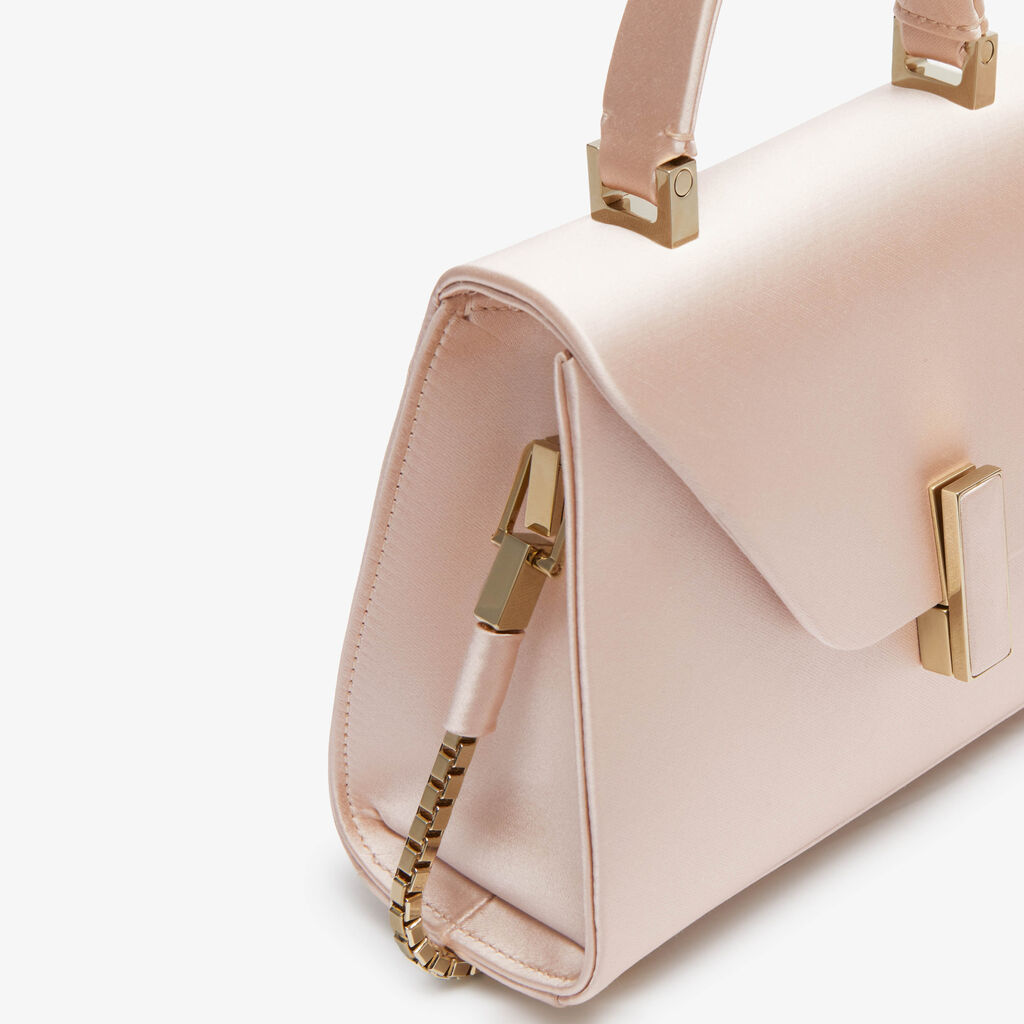 Iside Satin Top Handle Micro Bag - Powder Pink - Raso - Valextra - 4