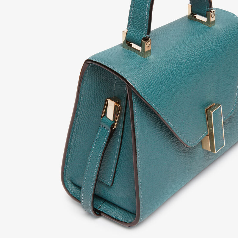 Iside crossbody micro bag - Bottle Green - Millepunte calf leather - Valextra - 4
