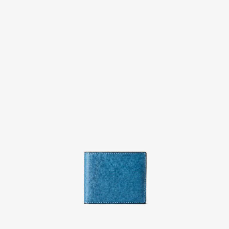 Bifold Wallet 6 Cc - Cobalt Blue - Pav&egrave; calf leather - Valextra - 1