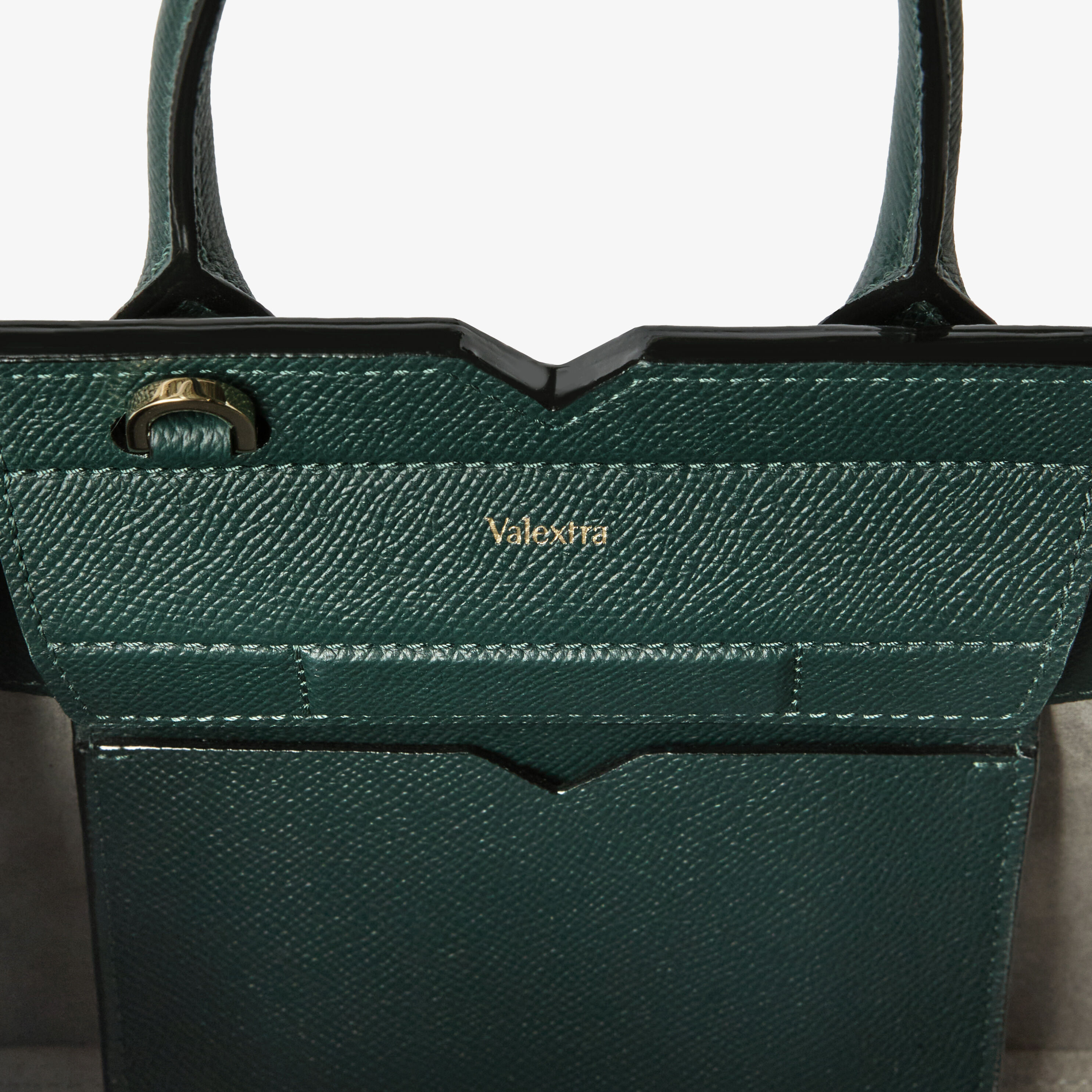 Women's Green Luxury Leather Crossbody Micro Bag | Valextra