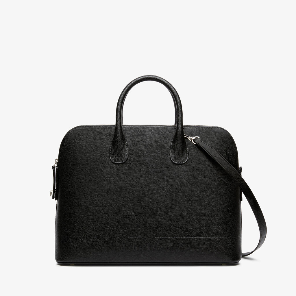 MyLogo Bowling Medium Bag - Black - Vitello VS - Valextra - 1